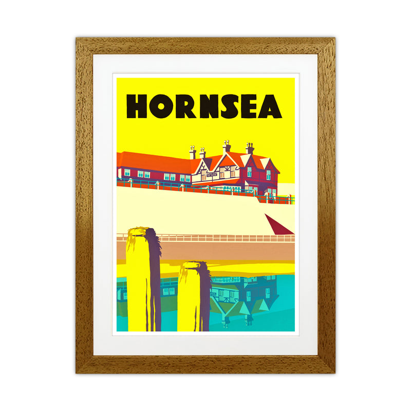 Hornsea 2 Portrait Travel Art Print by Richard O'Neill Oak Grain