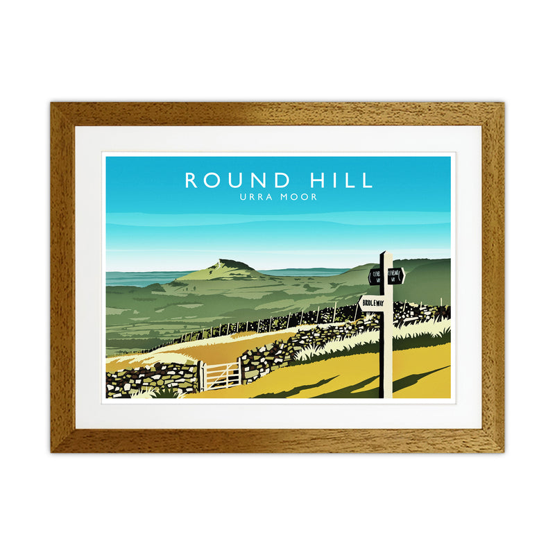 Round Hill Travel Art Print by Richard O'Neill Oak Grain