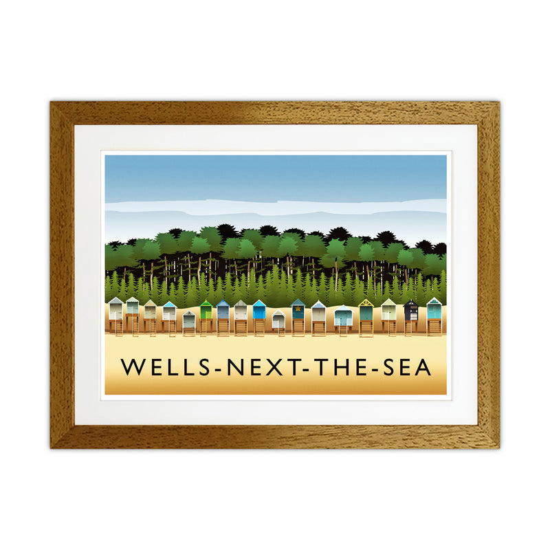 Wells-Next-The-Sea Travel Art Print by Richard O'Neill Oak Grain