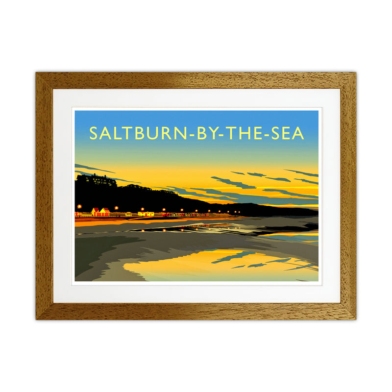 Saltburn-By-The-Sea 3 Travel Art Print by Richard O'Neill Oak Grain