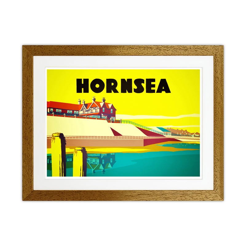 Hornsea 2 Travel Art Print by Richard O'Neill Oak Grain