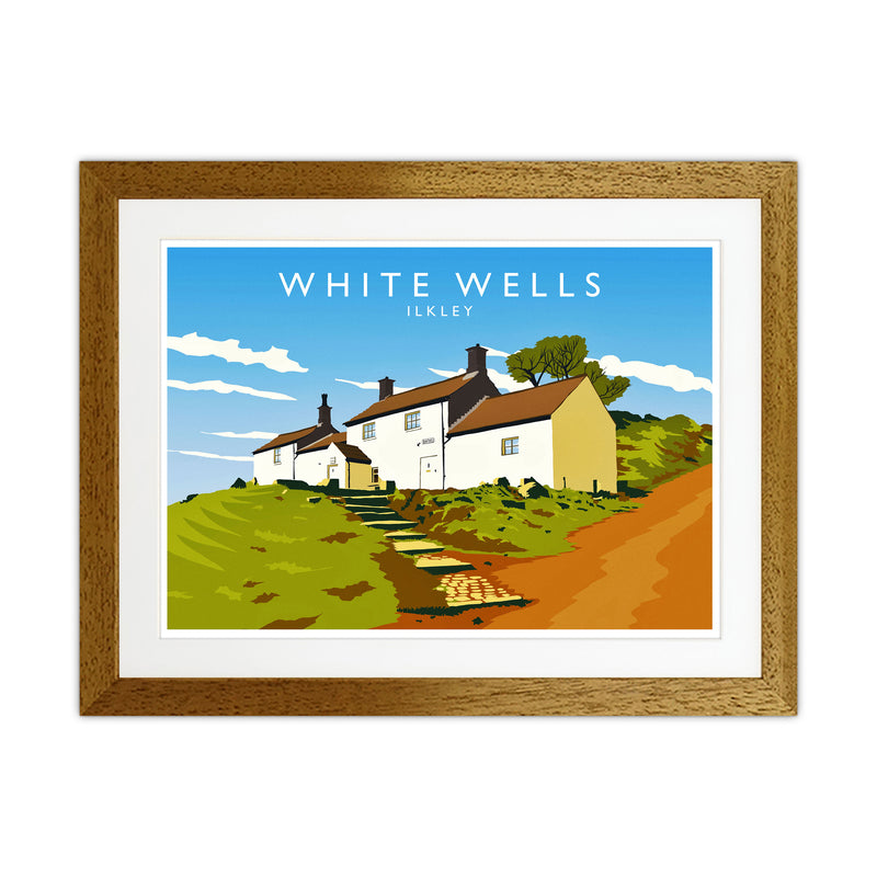 White Wells Travel Art Print by Richard O'Neill Oak Grain