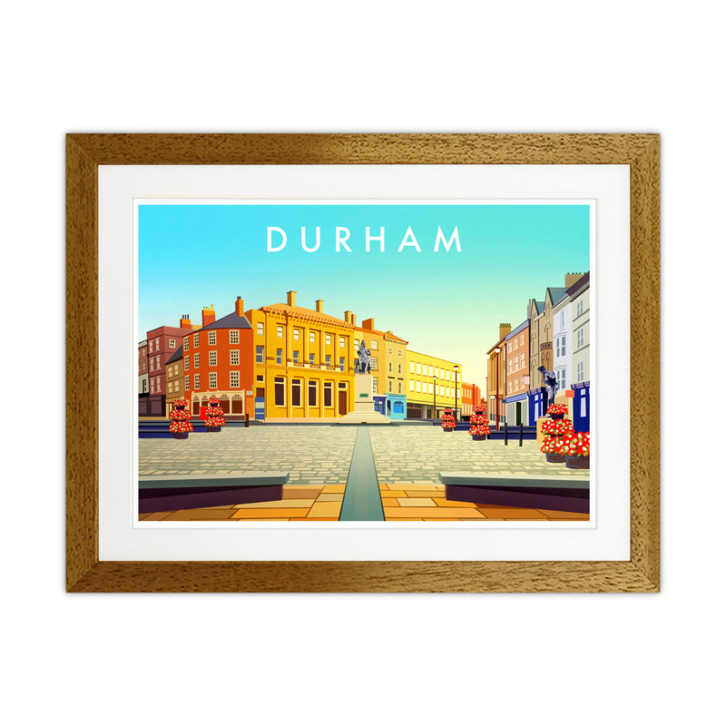 Durham 2 Travel Art Print by Richard O'Neill Oak Grain