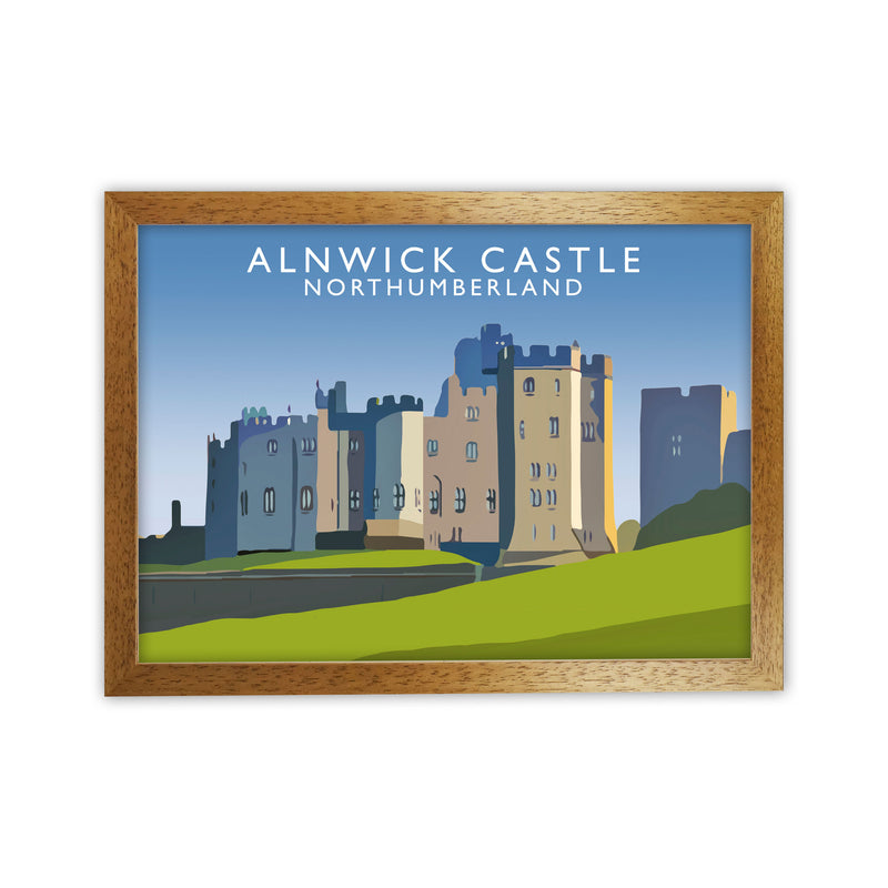Alnwick Castle Northumberland Art Print by Richard O'Neill Oak Grain