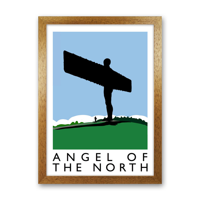 Angel of The North Art Print by Richard O'Neill Oak Grain