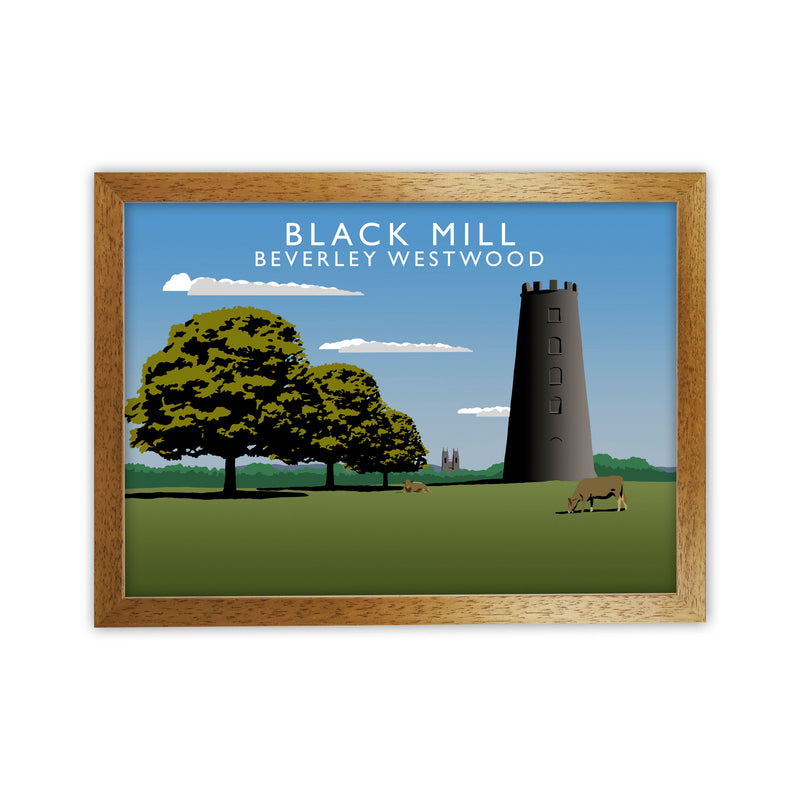 Black Mill Beverley Westwood Art Print by Richard O'Neill Oak Grain