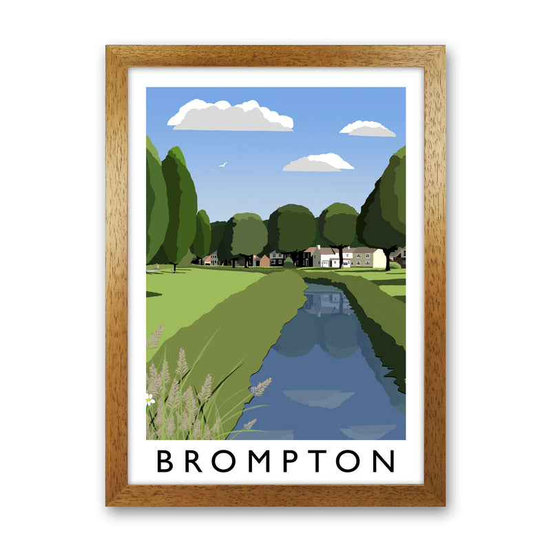 Brompton Framed Digital Art Print by Richard O'Neill Oak Grain