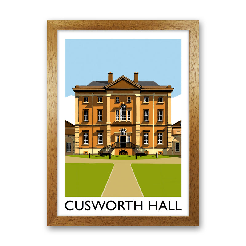 Cusworth Hall Framed Digital Art Print by Richard O'Neill Oak Grain