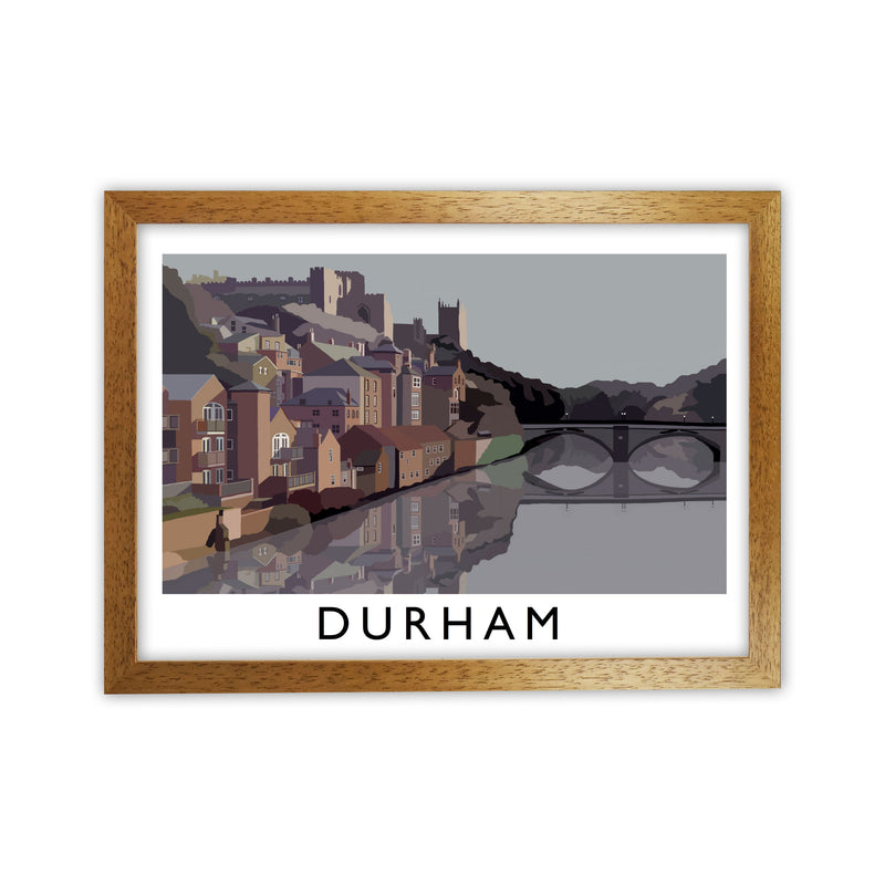 Durham Framed Digital Art Print by Richard O'Neill Oak Grain