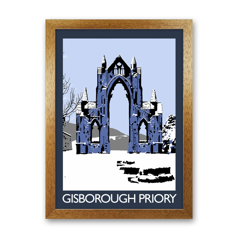 Gisborough Priory Framed Digital Art Print by Richard O'Neill Oak Grain