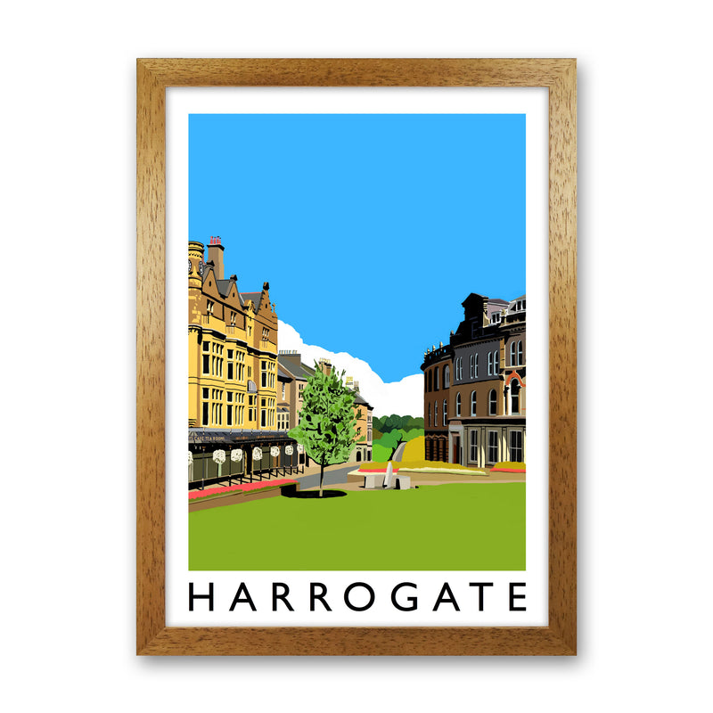 Harrogate Framed Digital Art Print by Richard O'Neill Oak Grain