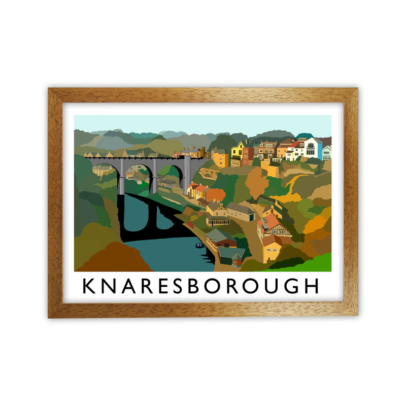 Knaresborough Framed Digital Art Print by Richard O'Neill Oak Grain