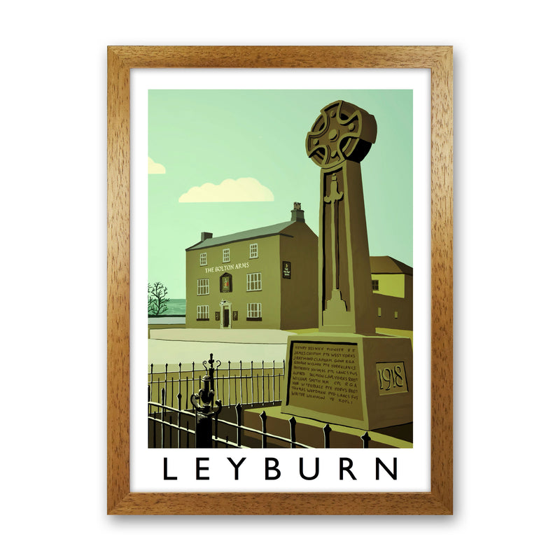 Leyburn Framed Digital Art Print by Richard O'Neill Oak Grain