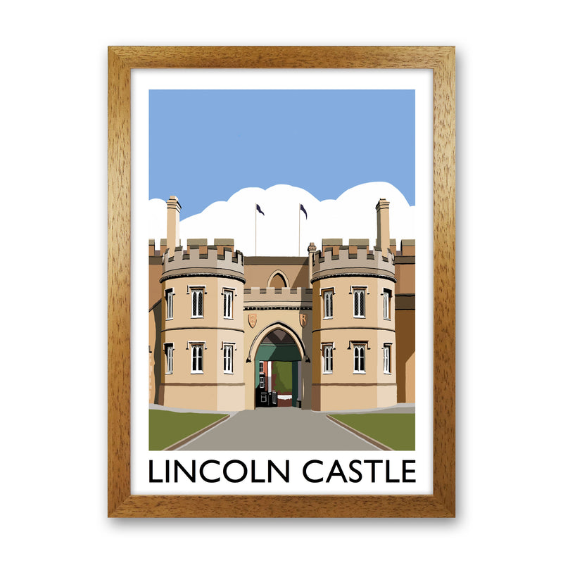 Lincoln Castle Framed Digital Art Print by Richard O'Neill Oak Grain