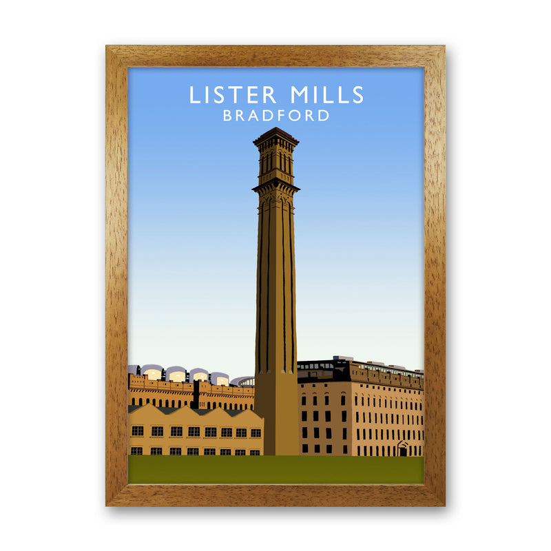 Lister Mills Bradford Art Print by Richard O'Neill Oak Grain