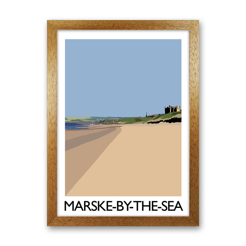 Marske-By-the-Sea Art Print by Richard O'Neill Oak Grain