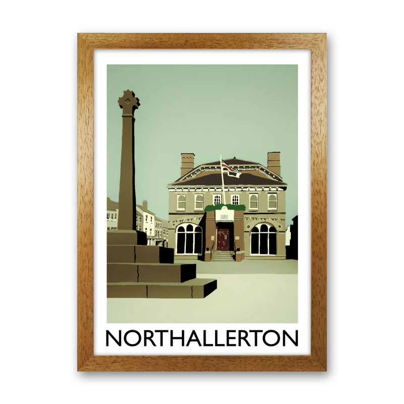 Northallerton Art Print by Richard O'Neill Oak Grain