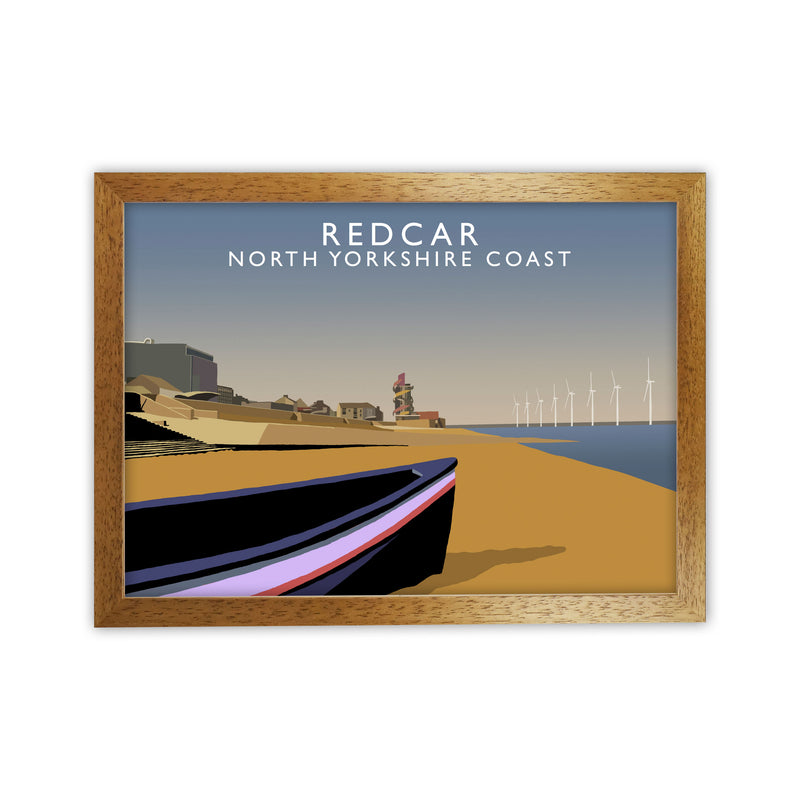 Redcar North Yorkshire Coast Art Print by Richard O'Neill Oak Grain