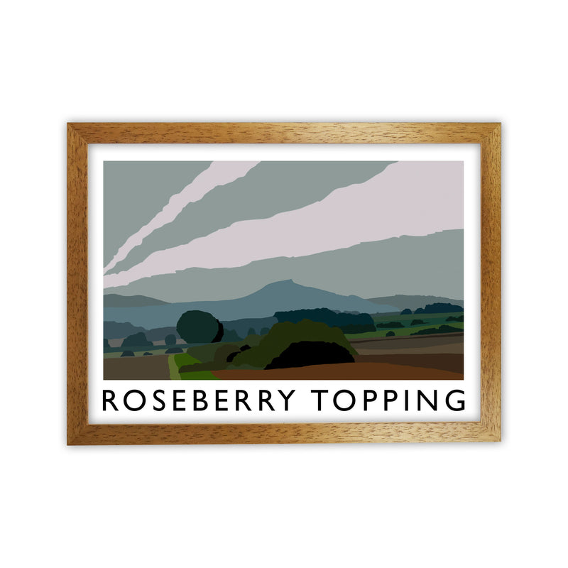 Roseberry Topping Art Print by Richard O'Neill Oak Grain