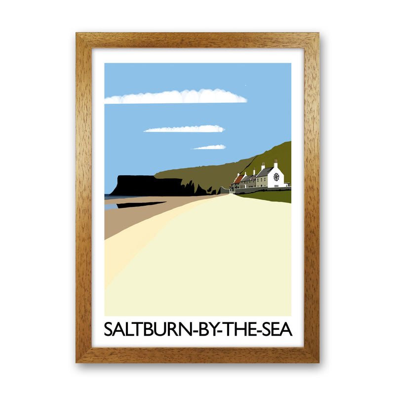 Saltburn-By-The-Sea Art Print by Richard O'Neill Oak Grain