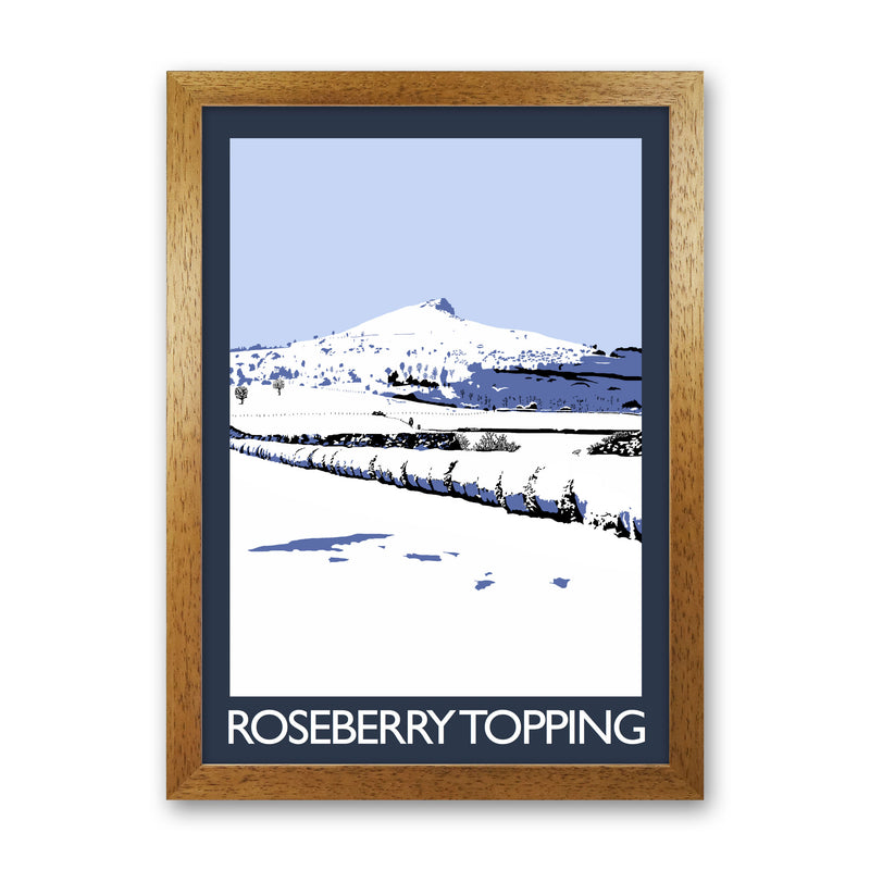 Roseberry Topping Art Print by Richard O'Neill Oak Grain