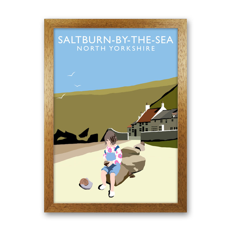 Saltburn-By-The-Sea North Yorkshire Art Print by Richard O'Neill Oak Grain