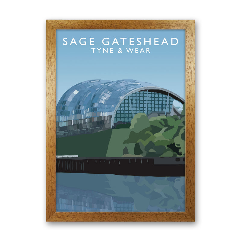 Sage Gateshead Tyne & Wear Art Print by Richard O'Neill Oak Grain