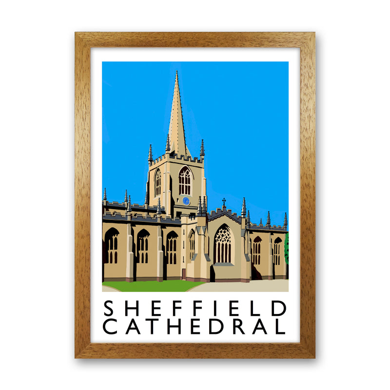 Sheffield Cathedral Art Print by Richard O'Neill Oak Grain