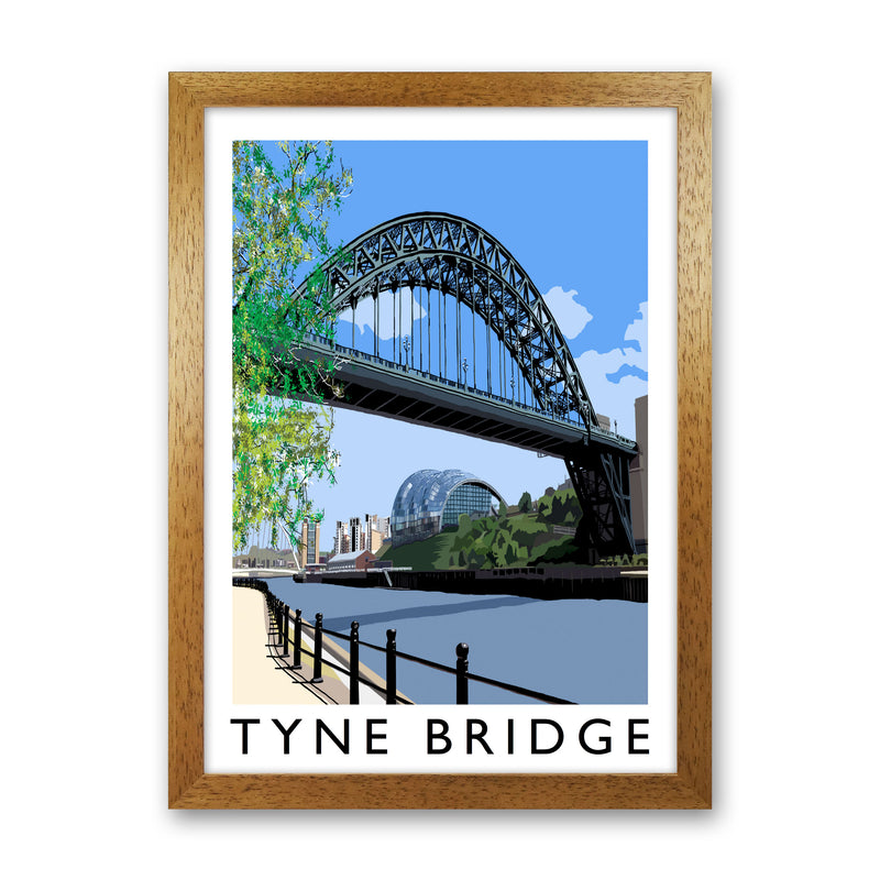 Tyne Bridge Art Print by Richard O'Neill Oak Grain
