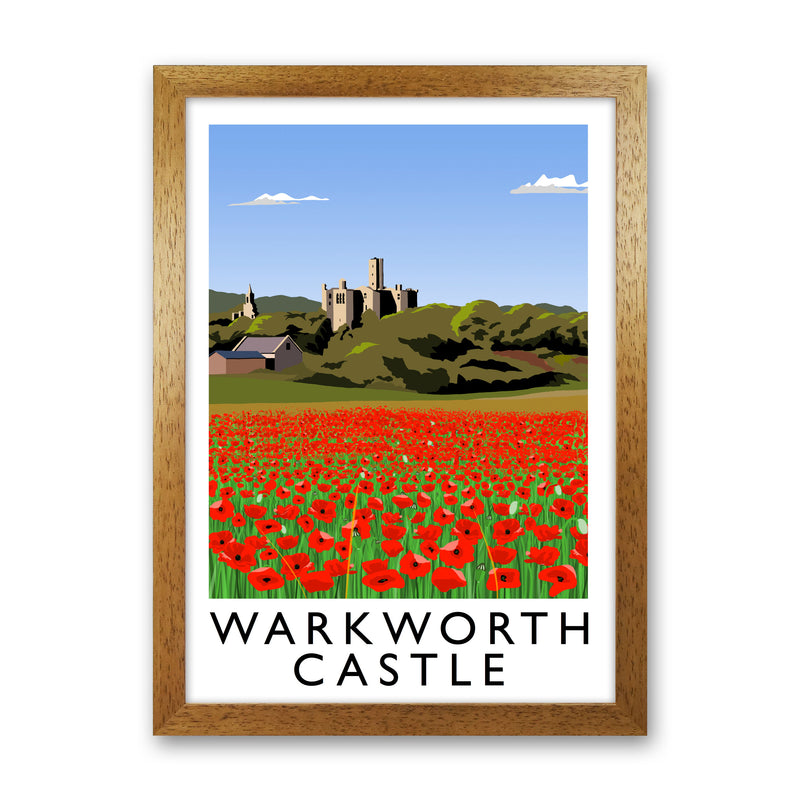 Warkworth Castle Art Print by Richard O'Neill Oak Grain