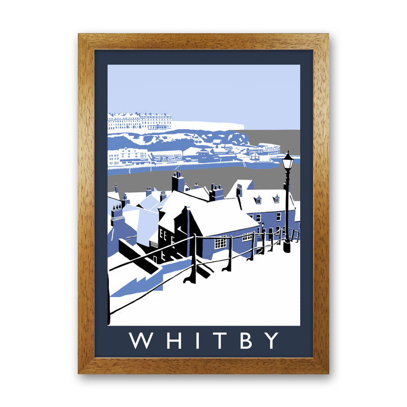 Whitby Framed Digital Art Print by Richard O'Neill Oak Grain