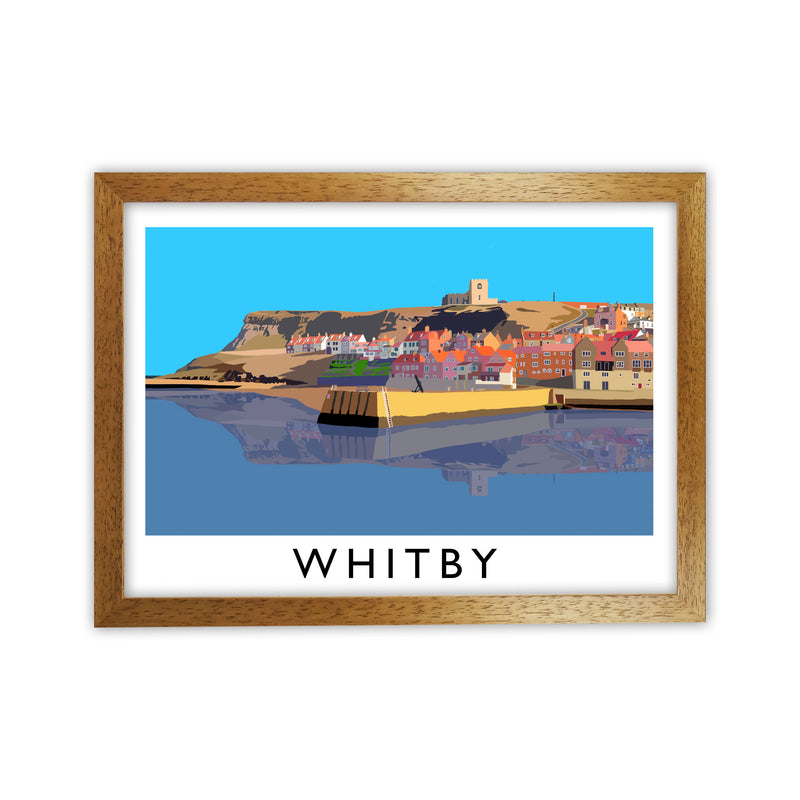 Whitby Framed Digital Art Print by Richard O'Neill Oak Grain