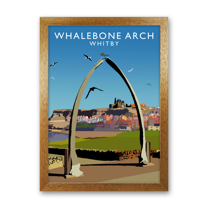Whalebone Arch Whitby Art Print by Richard O'Neill Oak Grain