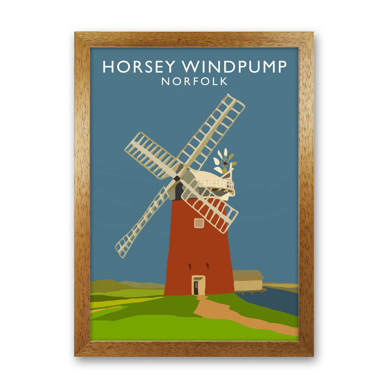 Horsey Windpump Norfolk Art Print by Richard O'Neill Oak Grain