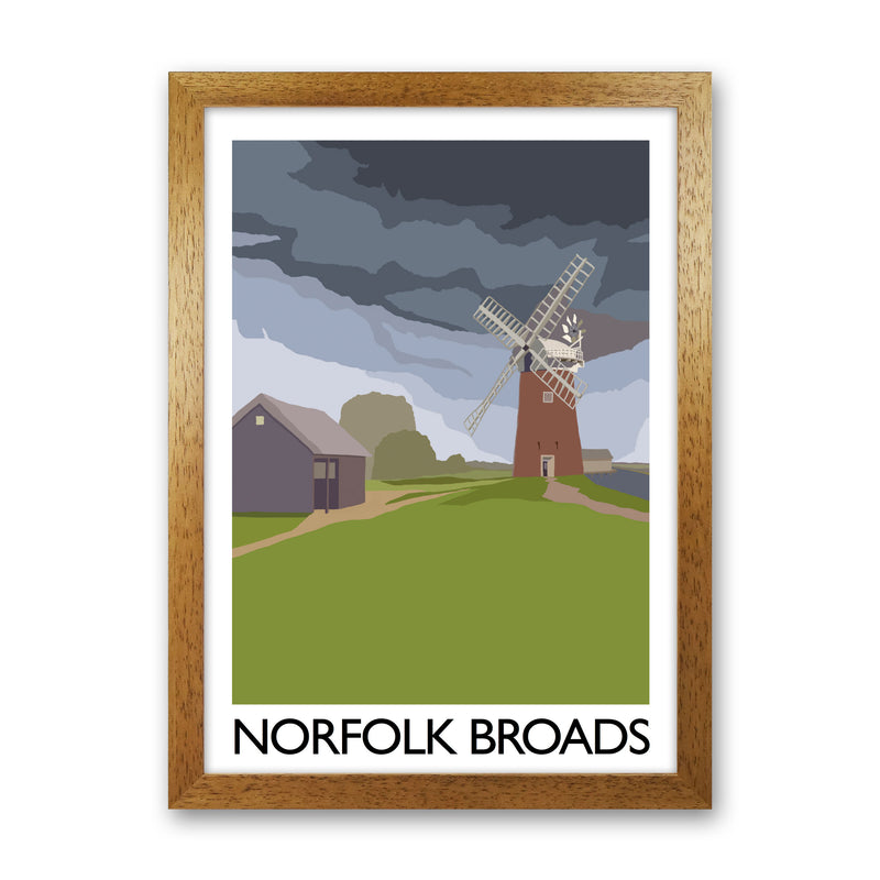 Norfolk Broads Art Print by Richard O'Neill Oak Grain