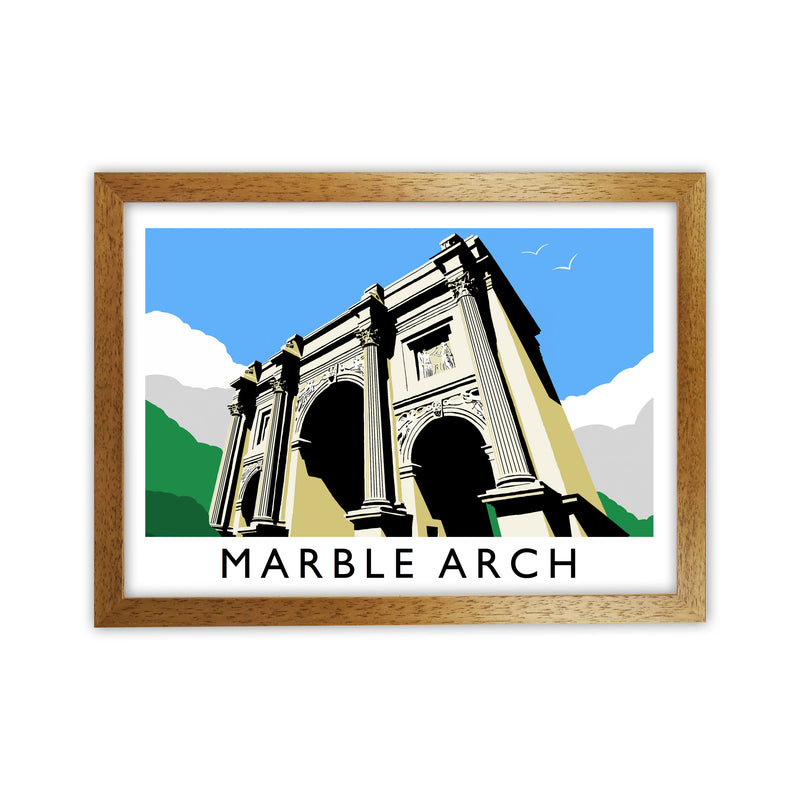 Marble Arch London Art Print by Richard O'Neill Oak Grain