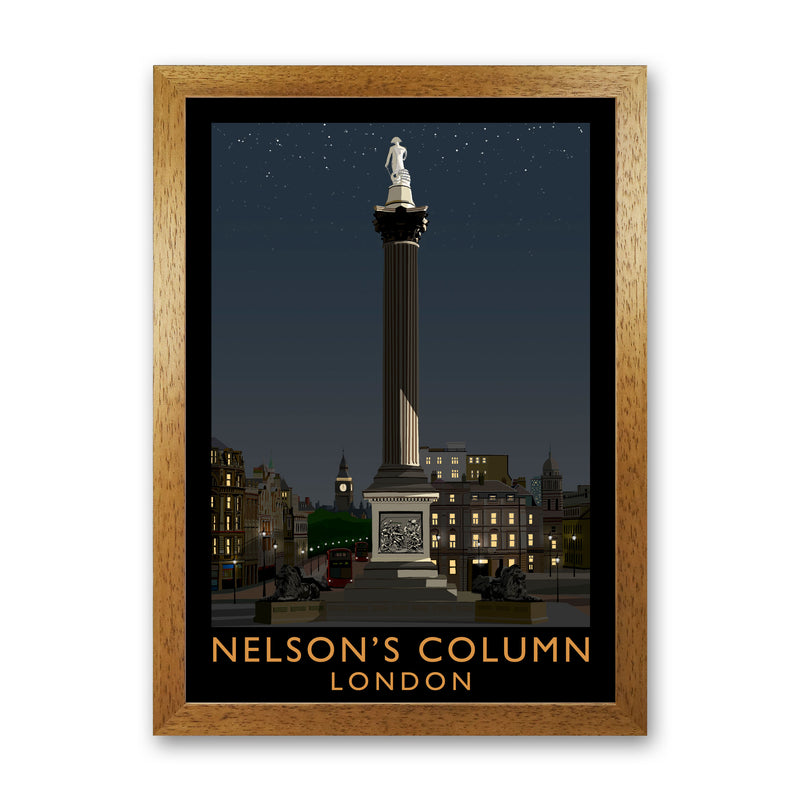 Nelson's Column London Art Print by Richard O'Neill Oak Grain