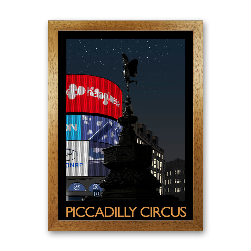 Piccadilly Circus by Richard O'Neill Oak Grain