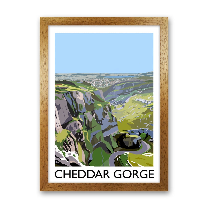 Cheddar Gorge Art Print by Richard O'Neill Oak Grain