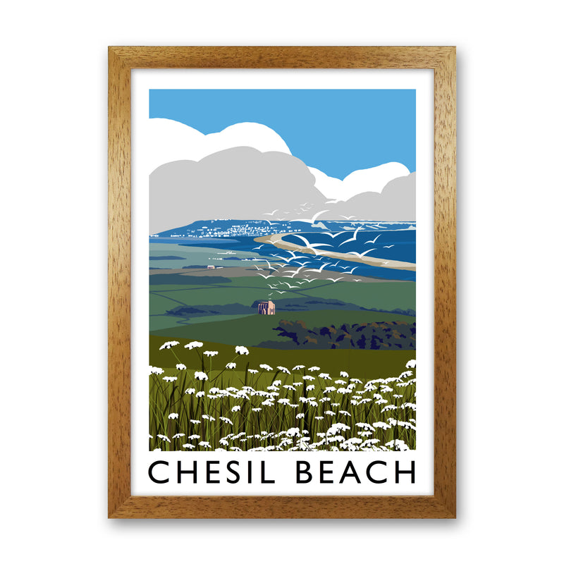 Chesil Beach by Richard O'Neill Oak Grain