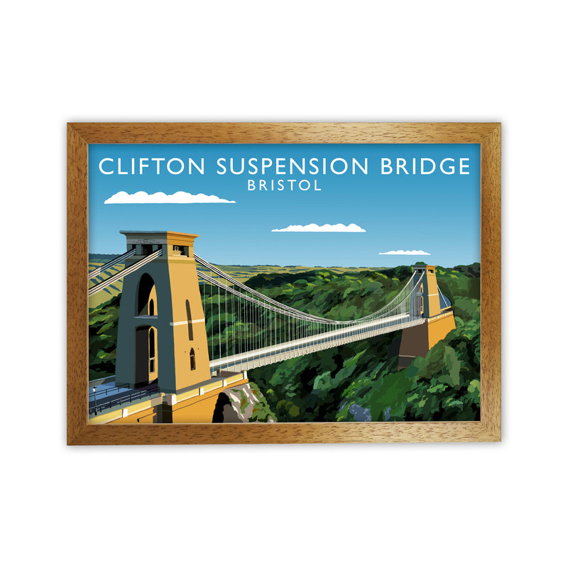 Clifton Suspension Bridge Bristol Framed Art Print by Richard O'Neill Oak Grain