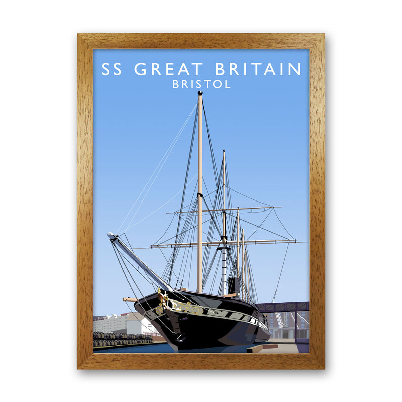 SS Great Britain Bristol Art Print by Richard O'Neill Oak Grain