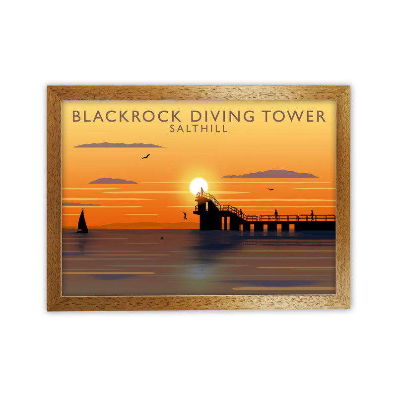 Blackrock Diving Tower (Sunset) (Landscape) by Richard O'Neill Oak Grain