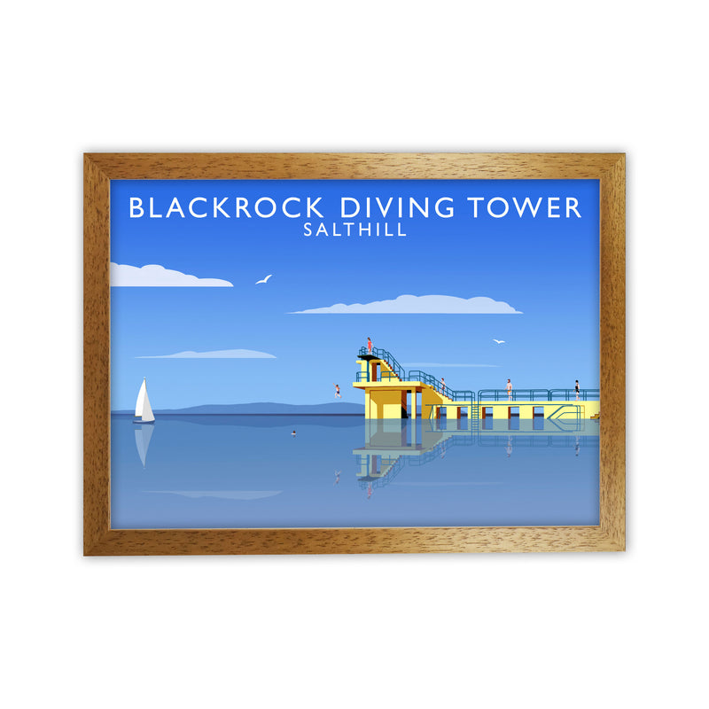 Blackrock Diving Tower (Landscape) by Richard O'Neill Oak Grain