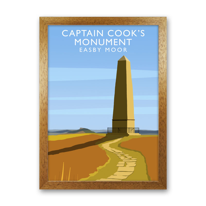 Captain Cooks Monument (Portrait) by Richard O'Neill Oak Grain