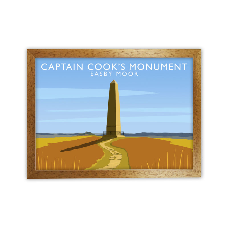 Captain Cooks Monument (Landscape) by Richard O'Neill Oak Grain