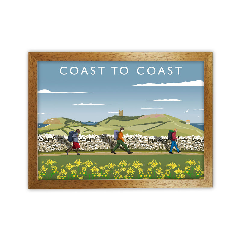 Coast To Coast Art Print by Richard O'Neill Oak Grain