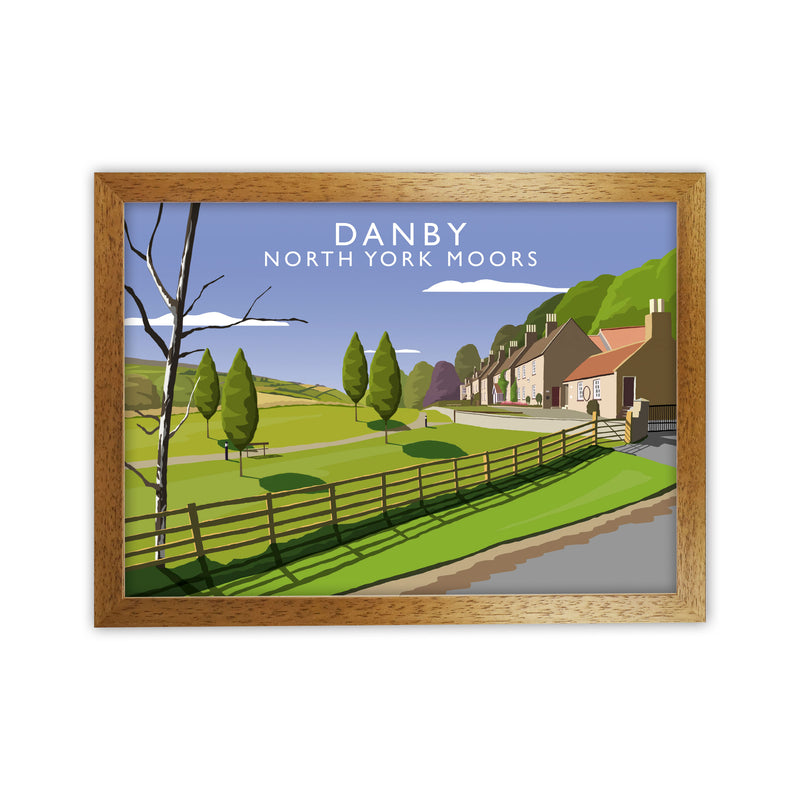 Danby (Landscape) by Richard O'Neill Yorkshire Art Print, Vintage Travel Poster Oak Grain
