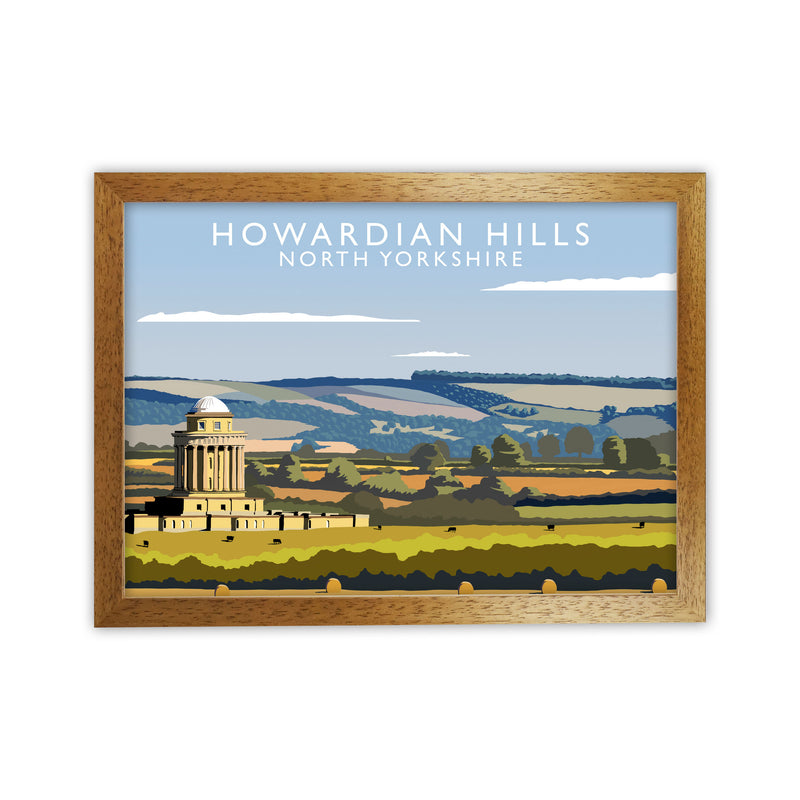 Howardian Hills (Landscape) by Richard O'Neill Yorkshire Art Print Poster Oak Grain
