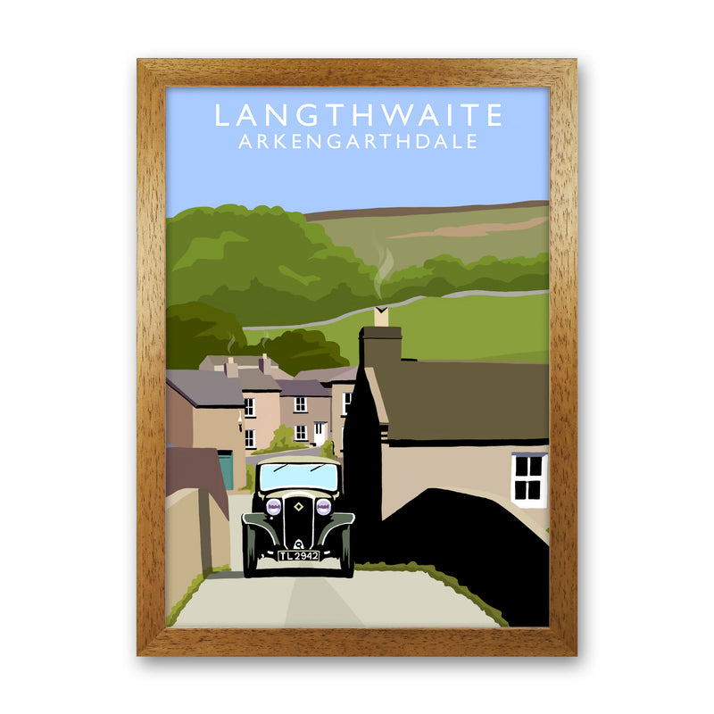 Langthwaite (Portrait) by Richard O'Neill Richard O'Neill Yorkshire Art Print Oak Grain